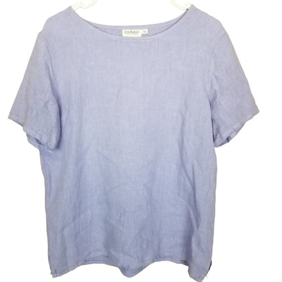 Sundance Catalog Company  Womens M Purple Short Sl - Picture 1 of 7